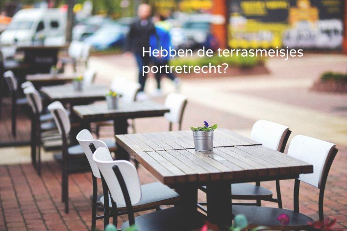 portretrecht terrasmeisjes