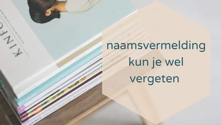 auteursrecht recht op naamsvermelding