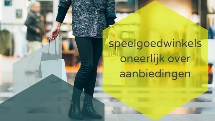 speelgoedwinkels misleidend over prijzen
