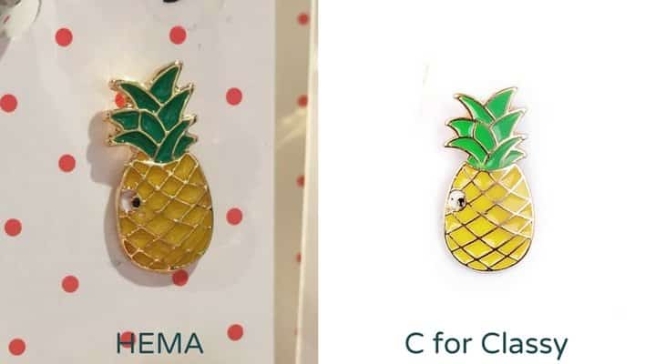 Auteursrecht - HEMA kopieert C for Classy