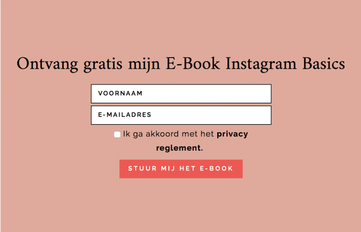 Nieuwsbrief akkoord privacyverklaring