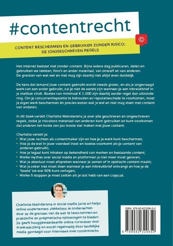 Contentrecht Achterflap