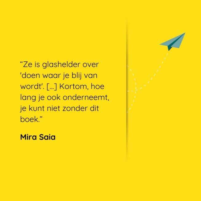 Écht ondernemen recensie Mira Saia