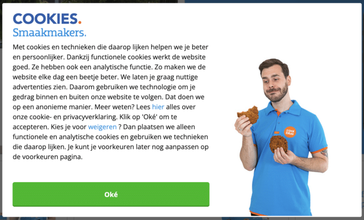coolblue cookiebanner
