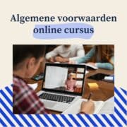 algemene voorwaarden online cursus, training, membership of community